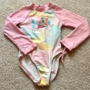Little Me Soft Pink Swimsuit 3T